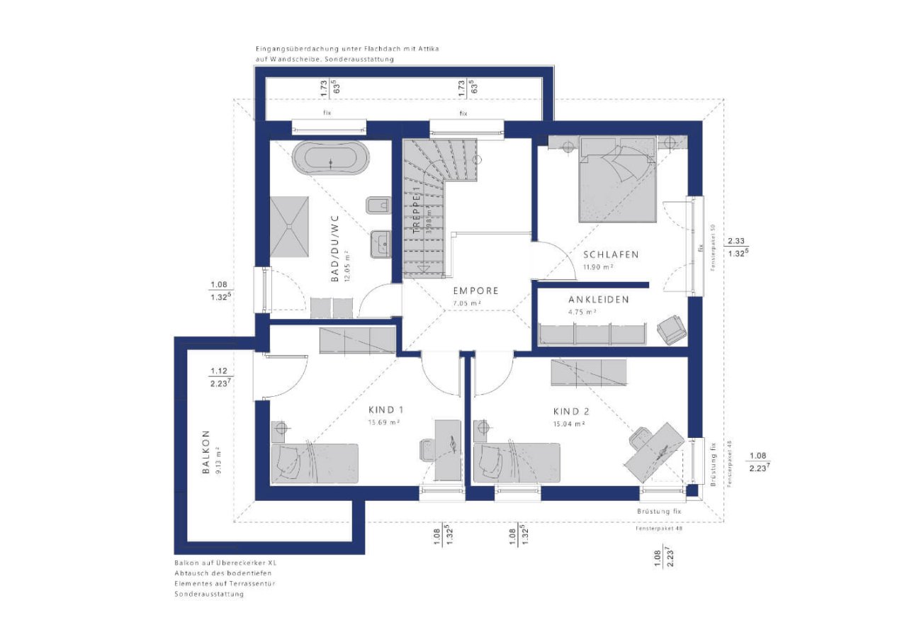 Grundriss Dachgeschoss
