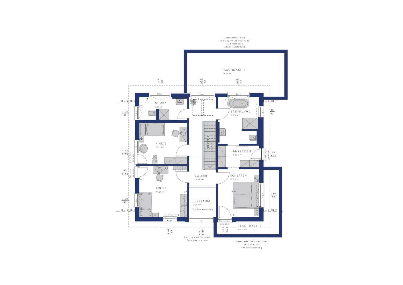 Grundriss Dachgeschoss